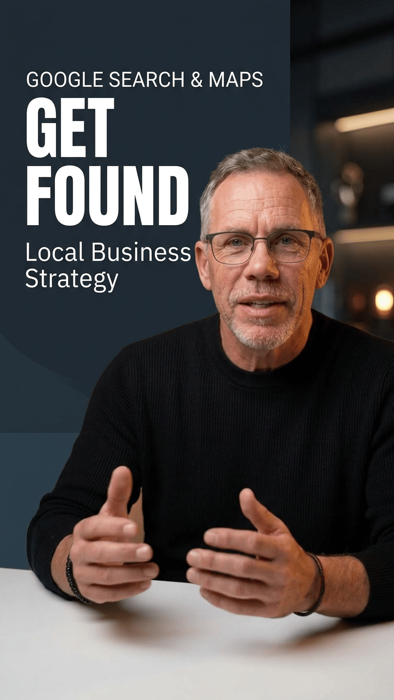 A stylized professional video intro graphic with a deep teal background and glowing data points. Features a headshot portrait of presenter Simon Bayliss on the right. Large prominent white text reads 'LOCAL GROWTH DIAGNOSTIC'. To the left, a circular Creative Orbit Illawarra logo is at the top, and a detailed infographic of a magnifying glass examining a localized landscape with small business icons shows a data chart of metrics for demand, market share, and growth trend. Bottom text reads 'IDENTIFY YOUR LOCAL BUSINESS OPPORTUNITIES' with the url 'creativeorbit.com.au